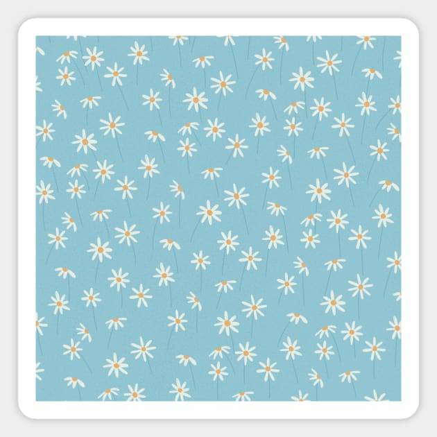 Daisy in Spring Pattern Magnet by Charly Clements